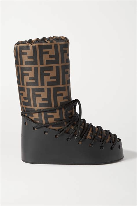 fendi leather snow boots|Fendi boots 2021.